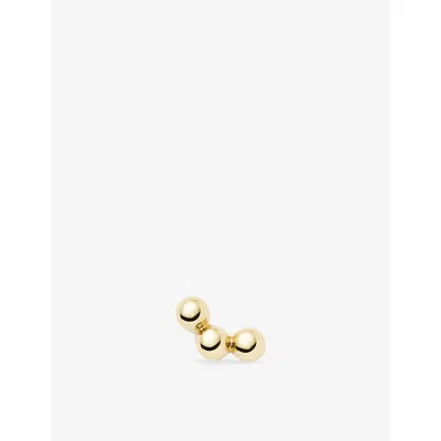 Missoma Trio 9ct Yellow Gold Flat Back Stud Earring