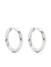 Missoma Tunnel Medium Hoop Earrings In Silver