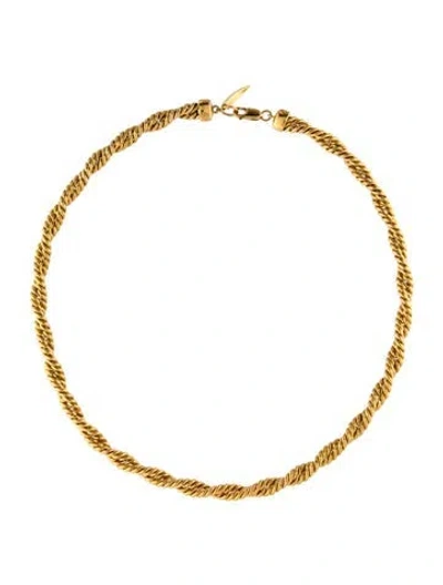 Pre-owned Missoma Twist Chain Necklace, 18" In Multicolor