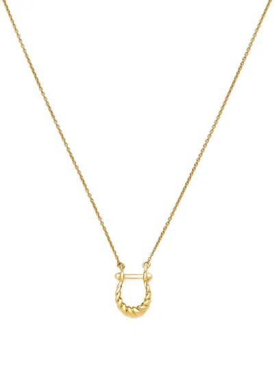 Missoma Twisted-pendant Necklace In Gold