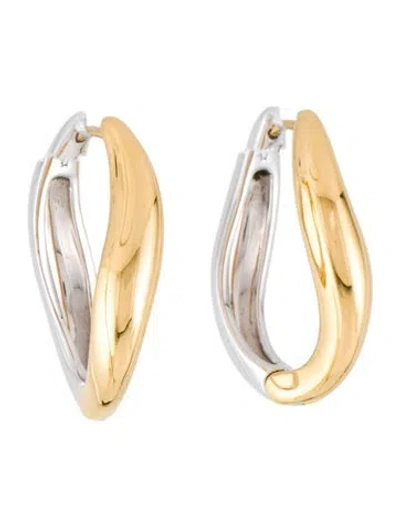 Pre-owned Missoma Two-tone Hoop Earring In Multi