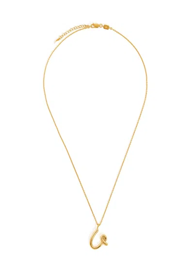 Missoma U Initial 18kt Gold-plated Necklace