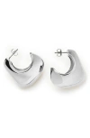 Missoma Volume Hoop Earrings In Silver
