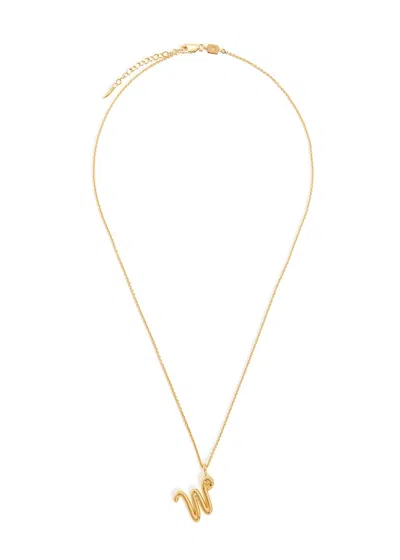 Missoma W Initial 18kt Gold-plated Necklace