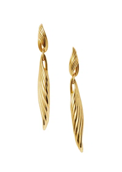Missoma Wavy Ridge 18kt Gold-plated Drop Earrings