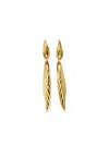 Missoma Wavy Ridge 18kt Gold-plated Drop Earrings In Gold