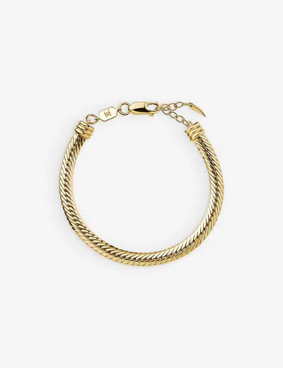 Missoma Womens Gold Camail 18ct Recycled Yellow Gold-plated Brass Bracelet