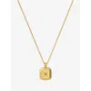 Missoma Womens  Birthstone 18ct Yellow-gold Vermeil Necklace In Gold