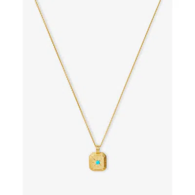 Missoma Womens  Birthstone 18ct Yellow-gold Vermeil Necklace
