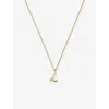 Missoma Womens  Curly Molten Mini Initial 18ct Yellow-gold Vermeil Necklace