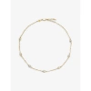MISSOMA MAGMA 18CT YELLOW GOLD-PLATED VERMEIL STERLING-SILVER AND MOONSTONE CHARM CHOKER