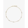 Missoma Womens Gold Magma 18ct Yellow Gold-plated Vermeil Sterling-silver And Moonstone Charm Choker In Gold