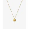 Missoma Womens Gold November Birthstone 18ct Yellow-gold Vermeil Necklace