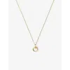 Missoma Womens  Curly Molten Mini Initial 18ct Yellow-gold Vermeil Necklace