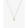 Missoma Womens  Curly Molten Mini Initial 18ct Yellow-gold Vermeil Necklace