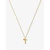 Missoma Womens  Curly Molten Mini Initial 18ct Yellow-gold Vermeil Necklace