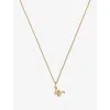 Missoma Womens  Curly Molten Mini Initial 18ct Yellow-gold Vermeil Necklace