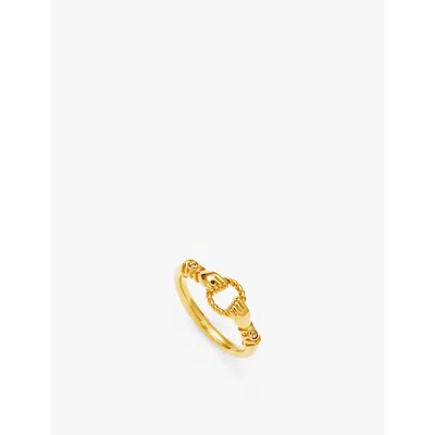 Missoma Womens Harris Reed X  18ct Recycled-yellow Gold-plated Vermeil Sterling-silver Ring