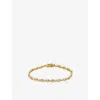 Missoma Womens Lucy Williams 18ct Yellow-gold Vermeil And Cubic Zirconia Tennis Bracelet In Gold