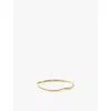 Missoma Womens Curved-design 18ct Recycled-yellow Gold Plated Vermeil Sterling-silver Bangle In Gold