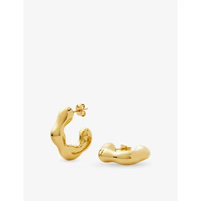 Missoma Womens Eny Lee Parker 18ct Yellow Gold Vermeil Hoop Earrings