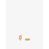 Missoma Womens Gemstone 18ct Yellow Gold Vermeil And Pearl Huggie Hoop Earrings In Gold