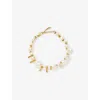 Missoma 18ct Gold-plated Mixed Pearl Statement Beaded Bracelet In Gold