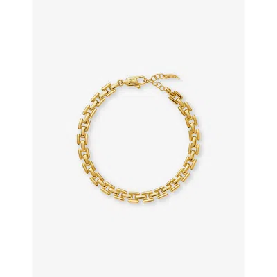 Missoma Womens Timepiece Link Chain 18ct Recycled Gold-plated Brass Bracelet