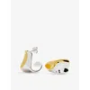 Missoma Womens Mixed Sculptural Molten 18ct Yellow Gold-plated And Rhodium-plated Brass Hoop Earrings