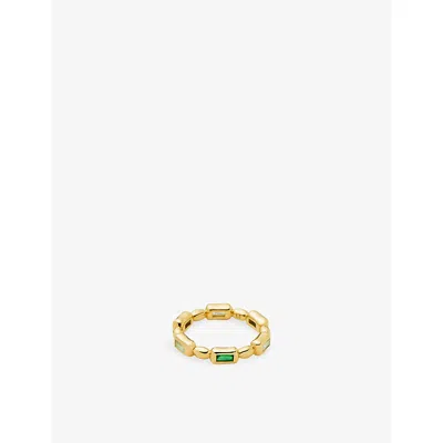 Missoma Womens Molten 18ct Gold Plated Brass Stacking Ring