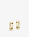 Missoma Womens Gold Plain Claw 18ct Gold-plated Vermeil Sterling Silver Huggie Earrings In Gold