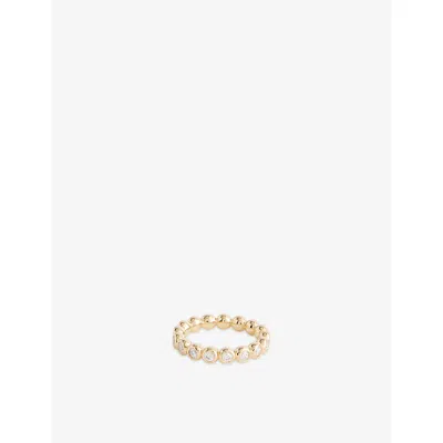 Missoma Womens Tennis Eternity Stacking 18ct Yellow Gold-vermeil Plated 925 Sterling Silver And Cubic Zircon