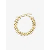 Missoma Womens Timepiece Wide 18ct Yellow Gold-plated Brass Chain Bracelet In Gold