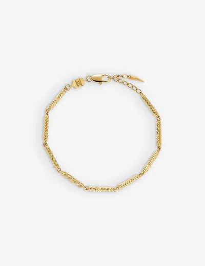 Missoma Womens Gold Wavy 18ct Recycled Yellow-gold Plated Brass Bracelet