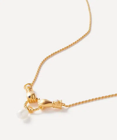 Missoma X Harris Reed 18ct Gold-plated In Good Hands Pendant Necklace