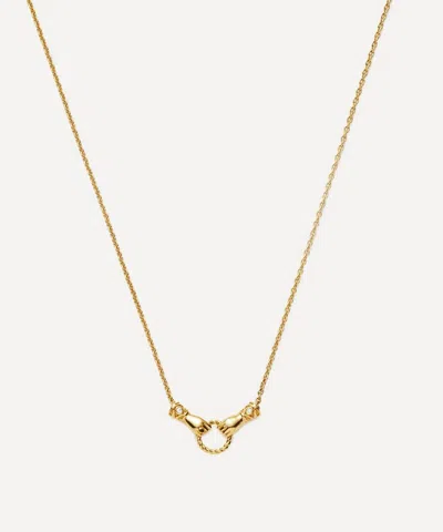 Missoma X Harris Reed 18ct Gold-plated In Good Hands Slider Pendant Necklace
