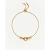 Missoma Womens Gold X Harris Reed Good Hands 18ct Recycled Yellow Gold-plated Brass And Cubic Zircon In Gold