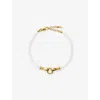Missoma Womens  X Harris Reed Good Hands 18ct Recycled Yellow Gold-plated Brass, Black Onyx And Pearl In Gold