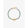 MISSOMA MISSOMA X HARRIS REED GOOD HANDS 18CT RECYCLED YELLOW GOLD-PLATED BRASS, CUBIC ZIRCONIA AND