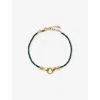 Missoma Womens  X Harris Reed Good Hands 18ct Recycled Yellow Gold-plated Brass, Cubic Zirconia And M In Gold