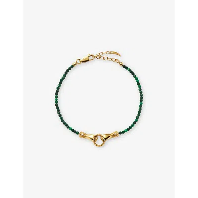 Missoma X Harris Reed Good Hands 18ct Recycled Yellow Gold-plated Brass, Cubic Zirconia And