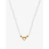 Missoma X Harris Reed In Good Hands Beaded Gemstone Necklace In Gold