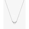 Missoma Womens  X Harris Reed  Good Hands Silver-plated Brass, Cubic Zirconia And Black Onyx Pendant In Silver