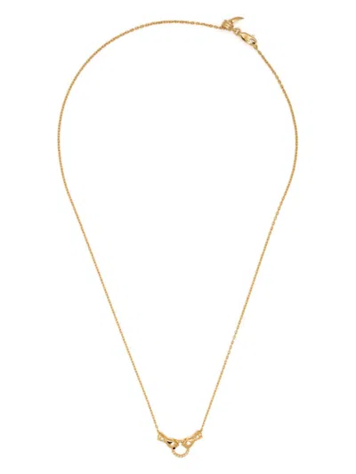 Missoma X Harris Reed In Good Hands Beaded Gemstone Necklace In Gold