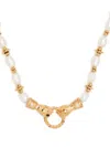 Missoma X Harris Reed In Good Hands Beaded Necklace In Gold