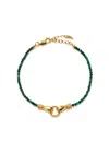 Missoma X Harris Reed In Good Hands Mini Beaded Bracelet In Green