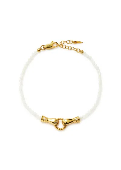 MISSOMA MISSOMA X HARRIS REED IN GOOD HANDS MINI BEADED BRACELET