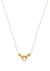 Missoma X Harris Reed In Good Hands Beaded Gemstone Necklace In White