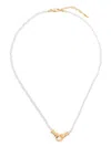 Missoma X Harris Reed In Good Hands Beaded Gemstone Necklace In Gold