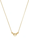 Missoma Harris Reed Mini Pendant Slider Necklace In Gold
